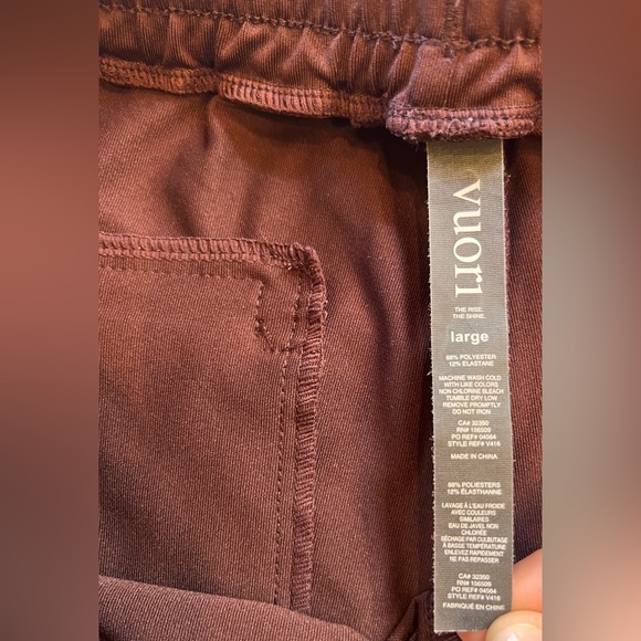 Vuori Men’s Sunday Performance Jogger Oxblood Large - Picture 4 of 4